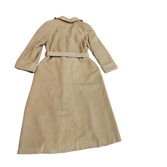 Bisang Neiman Marcus Womens Camel Hair Oversized Long Coat Size 8 Made in USA - Picture 9 of 16